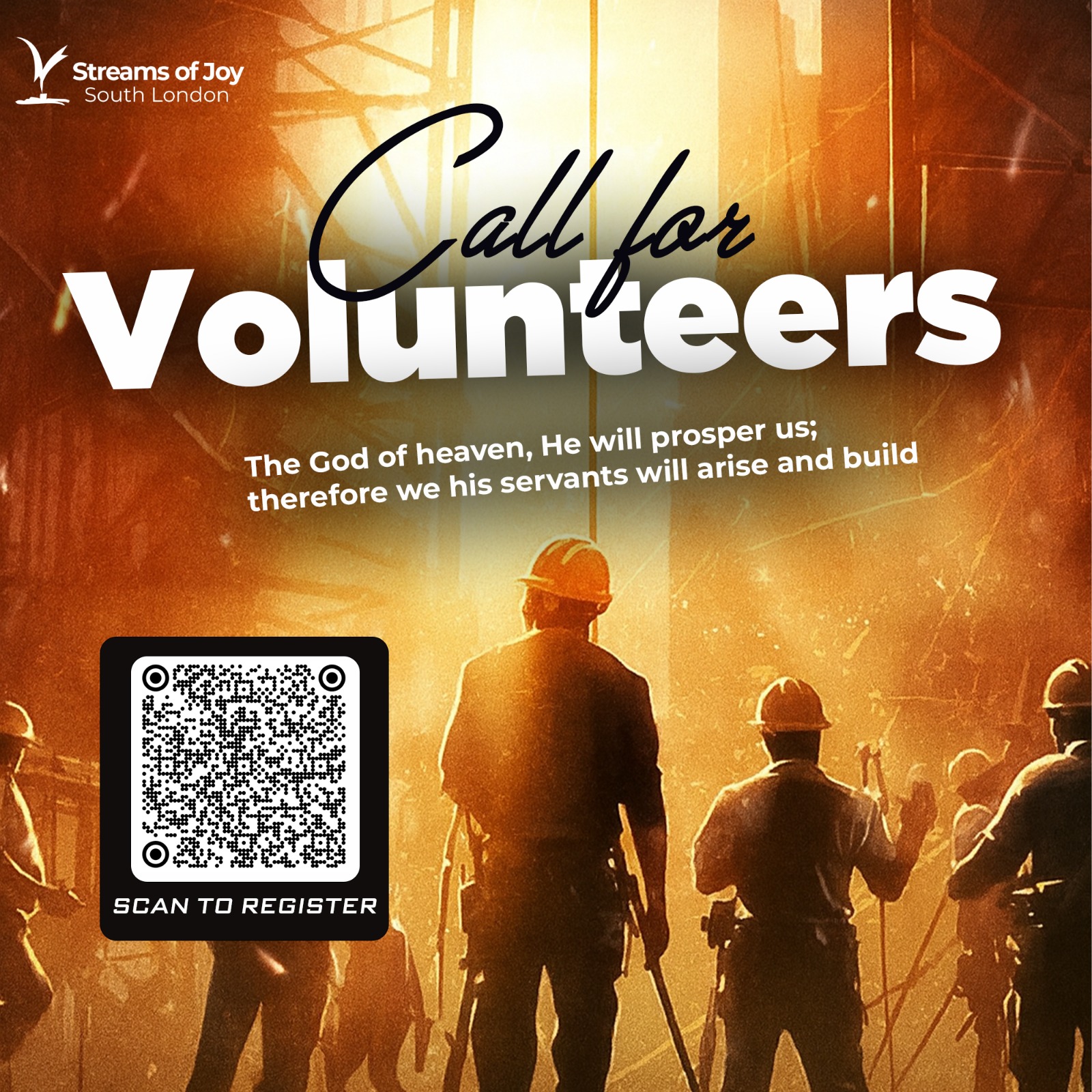 Call for volunteers flyer